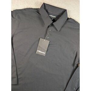 Blauer Mens Long Sleeve Polo Shirt XL Dark Navy B-DRY Performance Uniform 8141-1